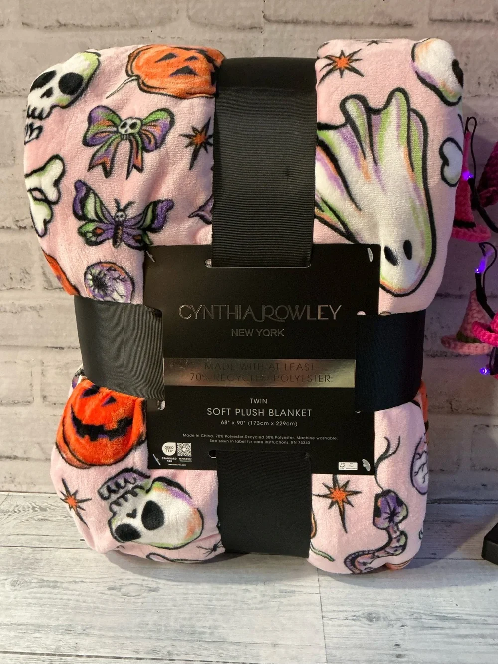 Cynthia Rowley Twin Size Sinister Halloween Blanket